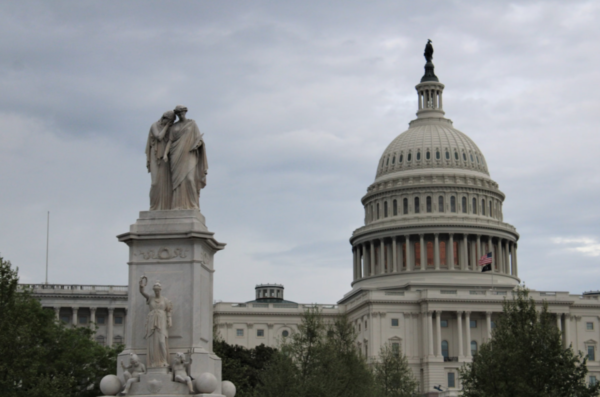 Fig. 1 Studer, Emily. “Photo by Emily Studer on Unsplash.” A Statue Stands in Front of the Capitol Building Photo – Free Usa Image on Unsplash, 3 Apr. 2022, unsplash.com/photos/a-statue-stands-in-front-of-the-capitol-building-AyLzPqS223w. 
